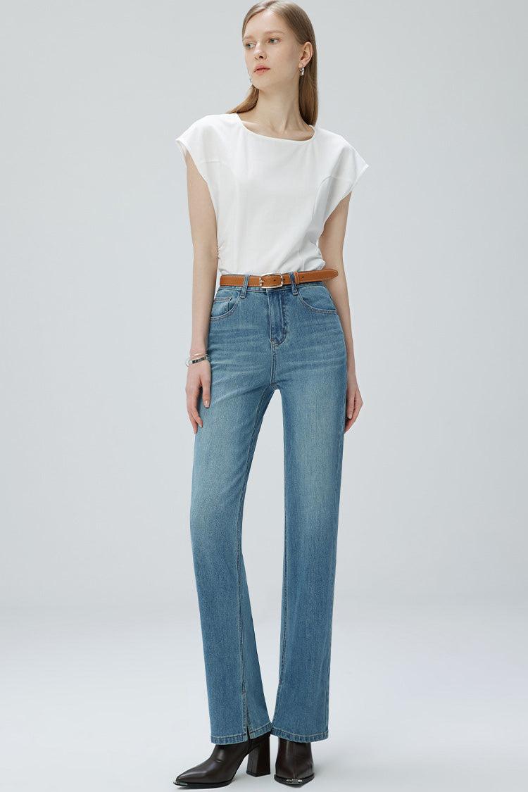 French Fry Wide-leg Slim Jeans