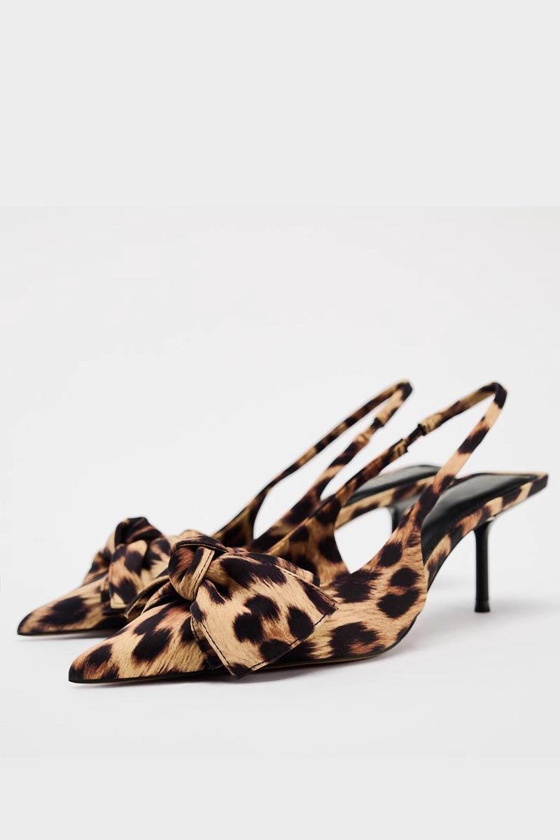 Savanna Leopard-Print Heels