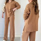 Ribbed Knit Lounge Set