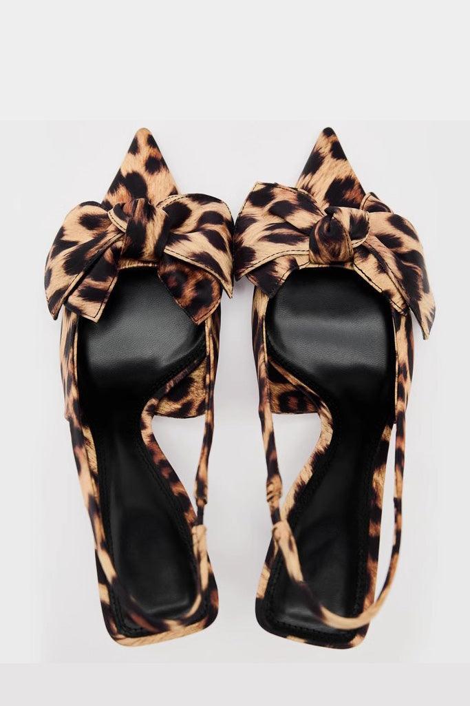 Savanna Leopard-Print Heels