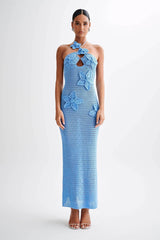 Celeste Crochet Fishtail Maxi Dress