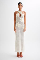 Celeste Crochet Fishtail Maxi Dress