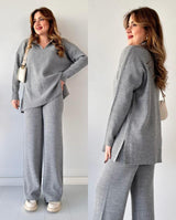 Ribbed Knit Lounge Set