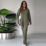 Ribbed Knit Lounge Set