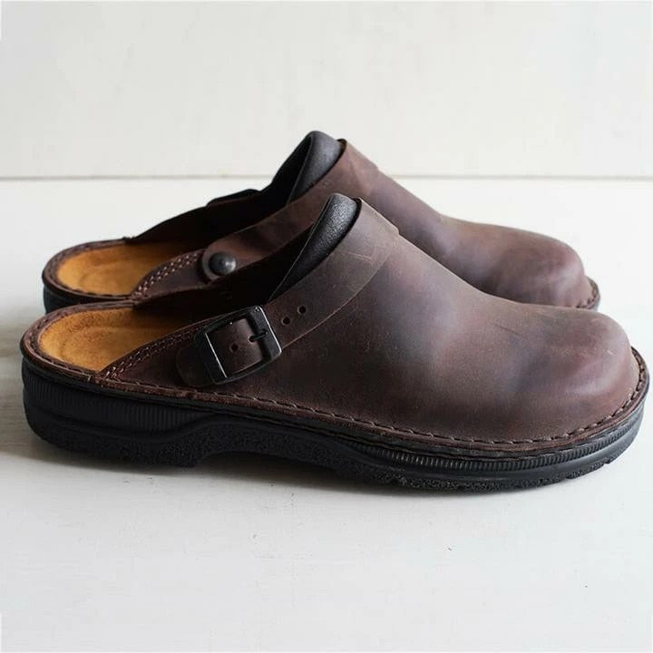 Premium Orthopaedic Leather Clogs