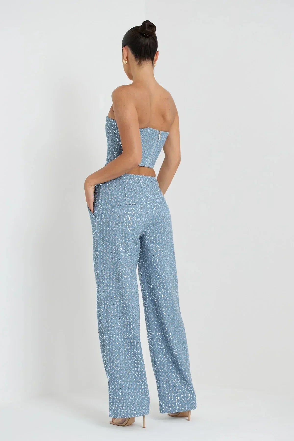 Celeste Sequin Denim Set