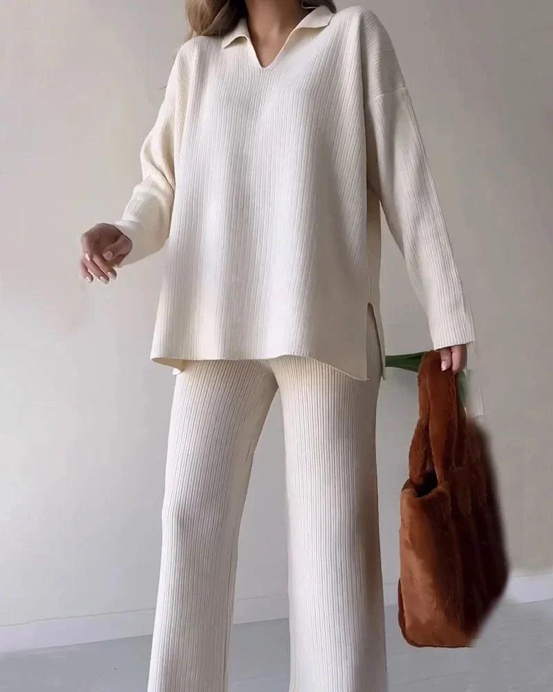 Ribbed Knit Lounge Set