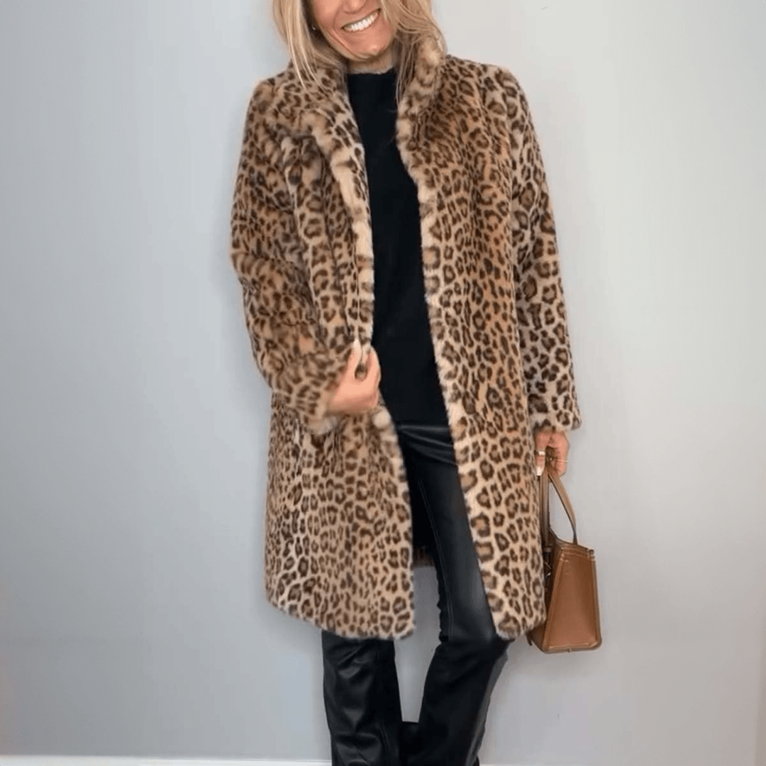 Amara Leopard Print Coat