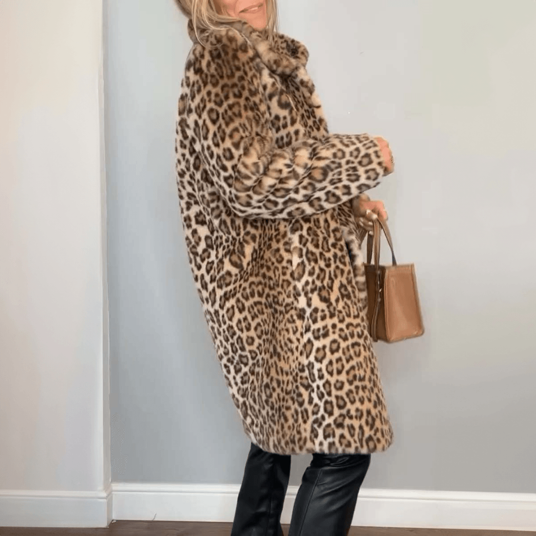 Amara Leopard Print Coat